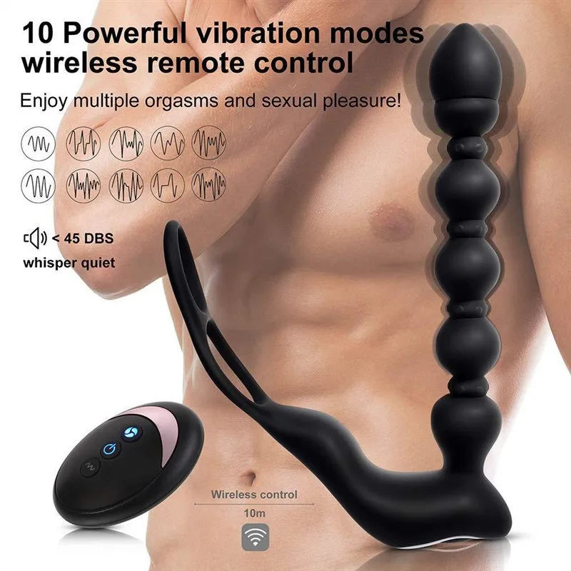 Heating Anal Beads Vibrator Male Prostate Massager 1 Heating Anal Beads Vibrator Male Prostate Massager 1