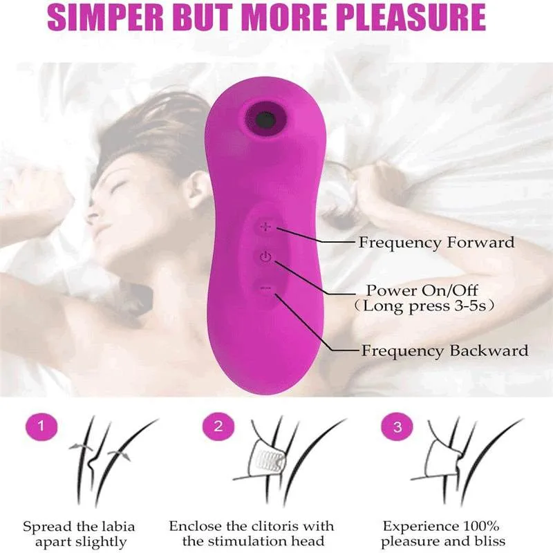 Rechargeable Clitoris Nipple Sucking Vibrator Oral Sex Toy 4 Rechargeable Clitoris Nipple Sucking Vibrator Oral Sex Toy 4