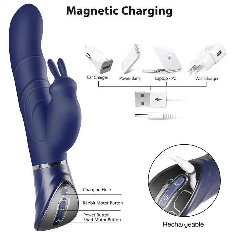 Magnetic Charging 10 Powerful Vibration Rabbit Vibrator 4 Magnetic Charging 10 Powerful Vibration Rabbit Vibrator 4