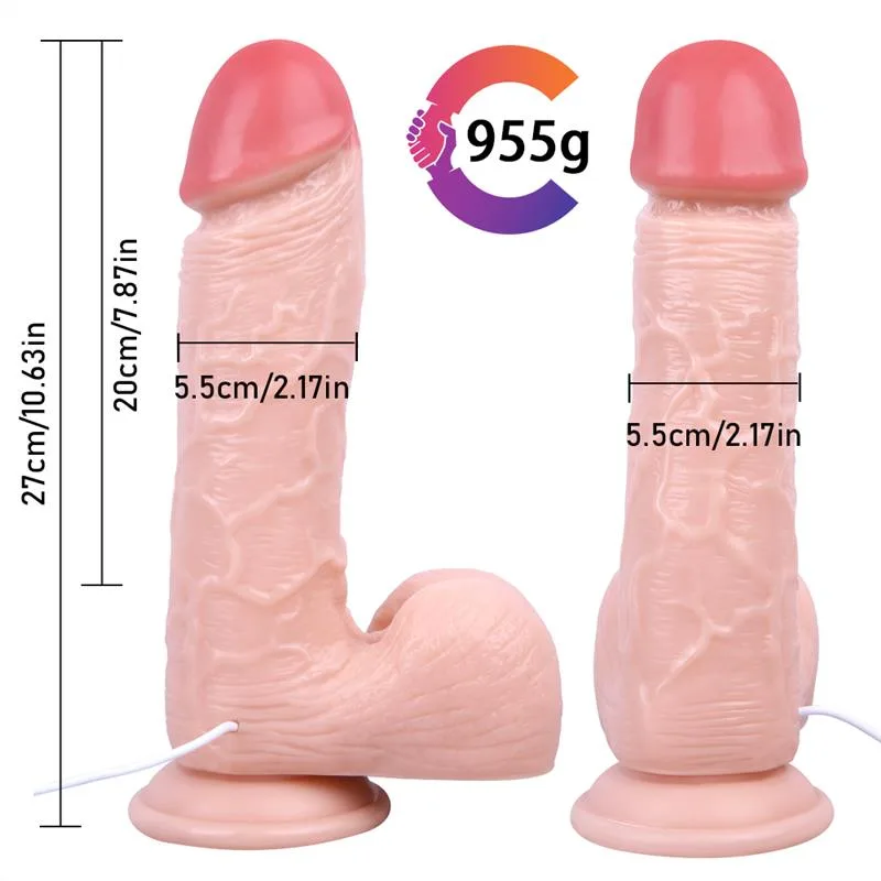 10.5 IN Big Thick Battery Operated Vibrating Dildo 1 10.5 IN Big Thick Battery Operated Vibrating Dildo 1