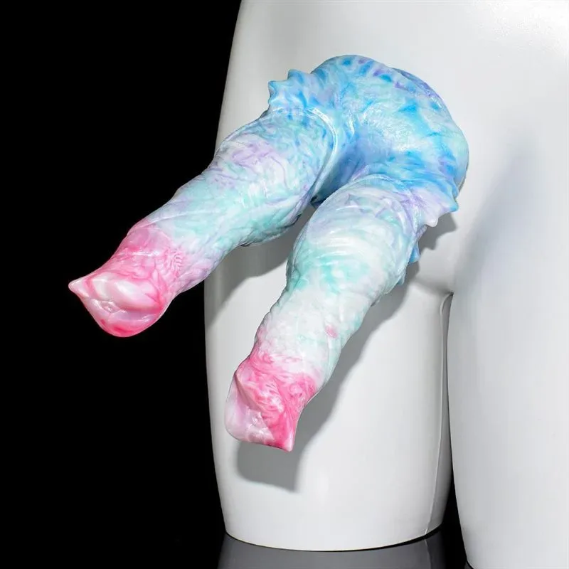 8.5 IN Fantasy Silicone Double Headed Knot Dildo 7 8.5 IN Fantasy Silicone Double Headed Knot Dildo 7