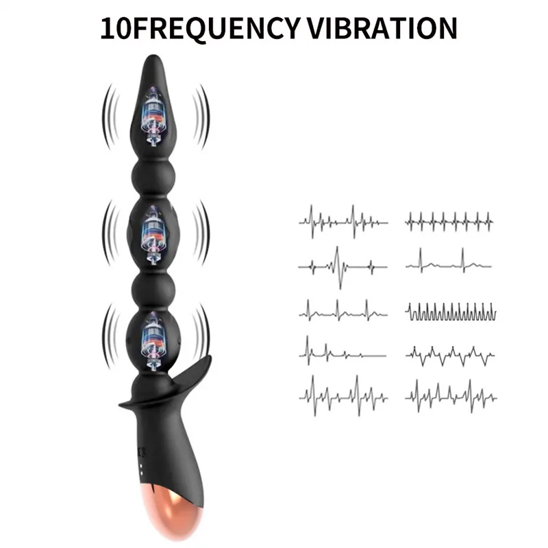 10 Vibration Anal Beads Vibrator for Men and Women 3 10 Vibration Anal Beads Vibrator for Men and Women 3