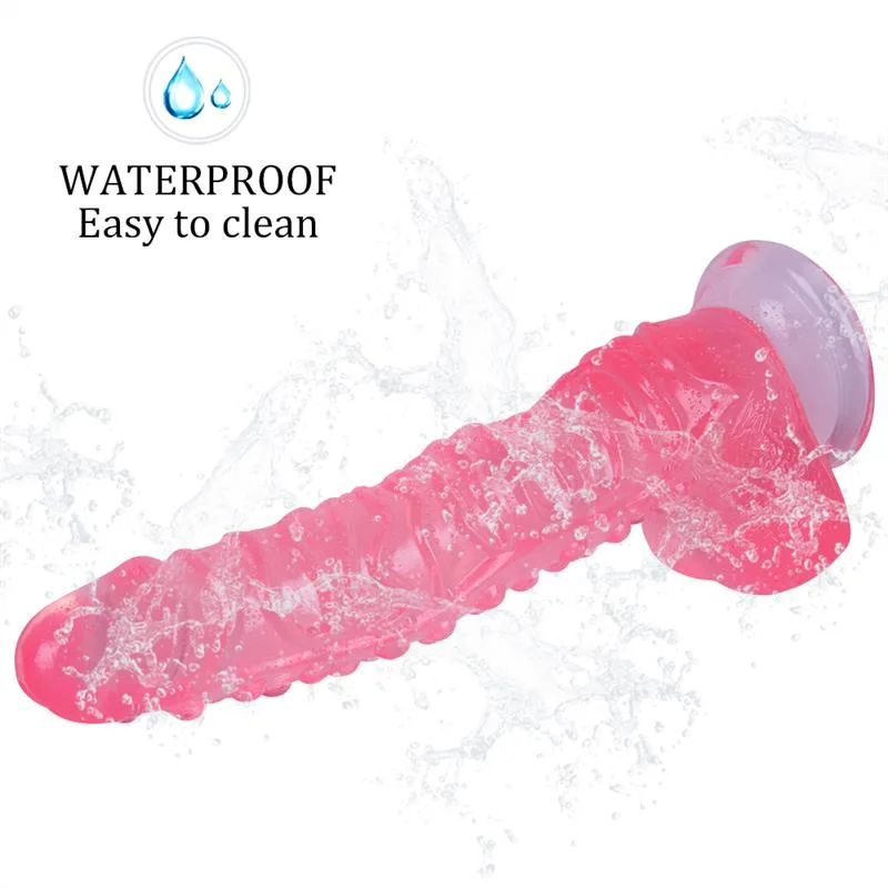 10.5 IN Large Beaded PVC Dildo 5 10.5 IN Large Beaded PVC Dildo 5