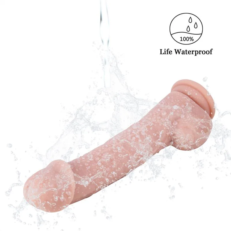 9.5 IN Real Looking Dildo Strap On Harness Set 6 9.5 IN Real Looking Dildo Strap On Harness Set 6