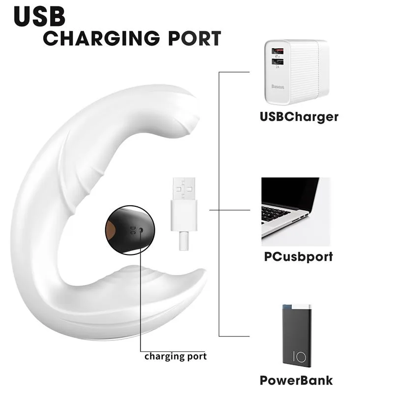 Remote Control White Flapping Prostate Massager Device 3 Remote Control White Flapping Prostate Massager Device 3