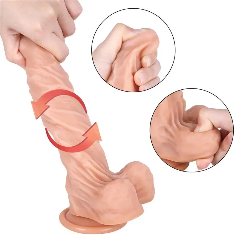 8 IN Soft Silicone Dildo Strap On Harness Set 6 8 IN Soft Silicone Dildo Strap On Harness Set 6