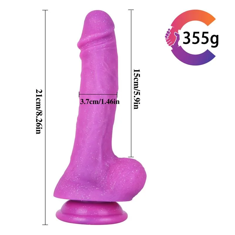 8 IN Purple Silicone Dildo Strap On Harness Set 2 8 IN Purple Silicone Dildo Strap On Harness Set 2