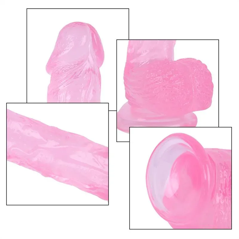 8 IN Pink PVC Dildo Strap On Harness Kits 4 8 IN Pink PVC Dildo Strap On Harness Kits 4