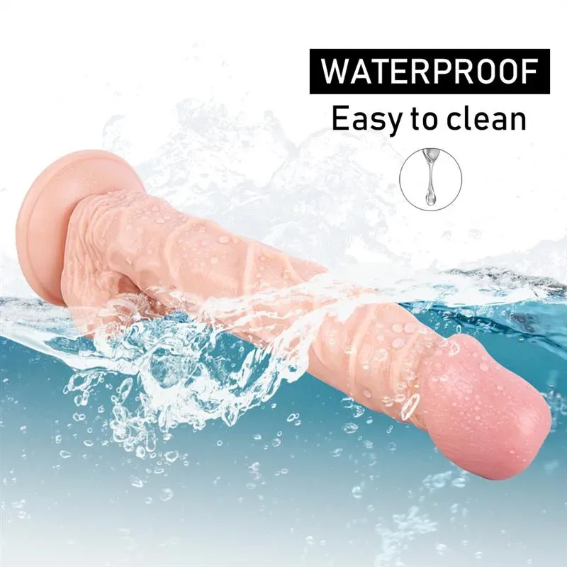 10 IN Long Textured PVC Dildo Strap On Harness Set 9 10 IN Long Textured PVC Dildo Strap On Harness Set 9