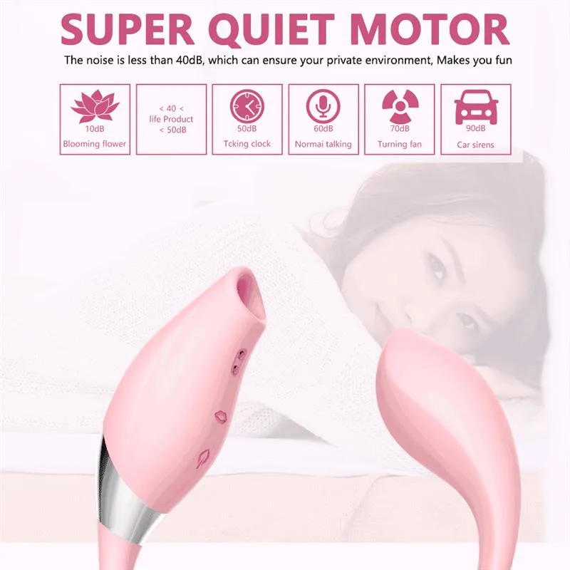 Dual Ended Clitoral Sucking Vibrator With Heated Vibrating Egg 3 Dual Ended Clitoral Sucking Vibrator With Heated Vibrating Egg 3