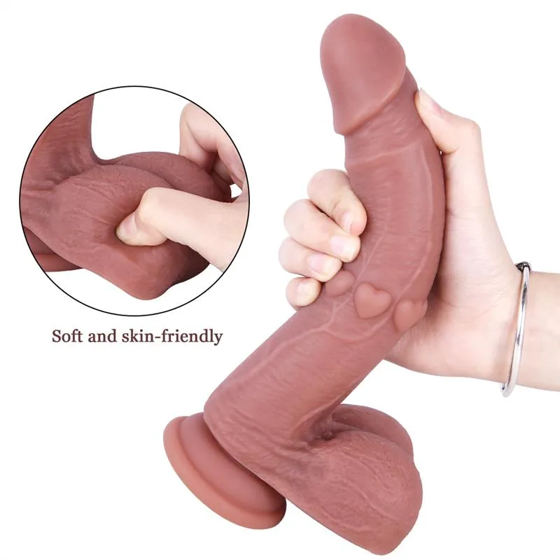 8.5 IN Soft Silicone Dildo Strap On Harness Set 5 8.5 IN Soft Silicone Dildo Strap On Harness Set 5