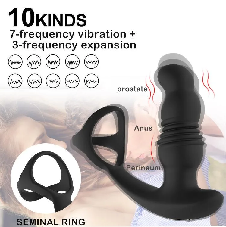 Remote Control Male Thrusting Vibrating Prostate Massager 1 Remote Control Male Thrusting Vibrating Prostate Massager 1
