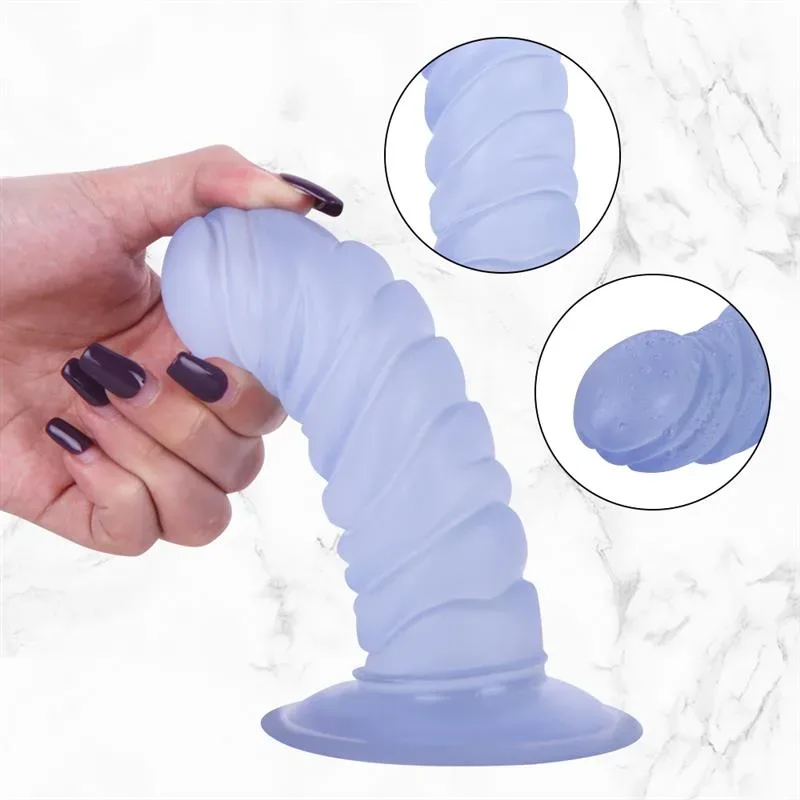 6 IN Small Ribbed PVC Dildo Beginner Strap On Kits 4 6 IN Small Ribbed PVC Dildo Beginner Strap On Kits 4
