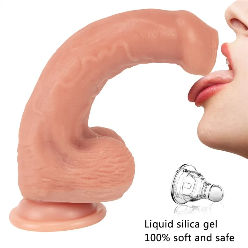 8.5 IN Uncircumcised Penis Dildo with Movable Foreskin 3 8.5 IN Uncircumcised Penis Dildo with Movable Foreskin 3