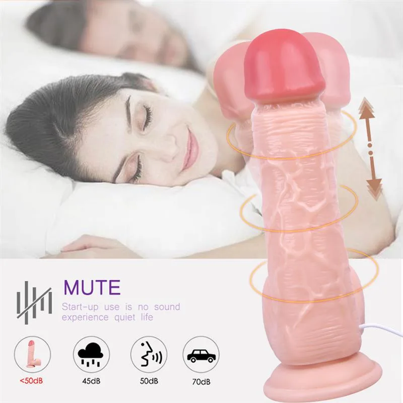 10.5 IN Big Thick Battery Operated Vibrating Dildo 5 10.5 IN Big Thick Battery Operated Vibrating Dildo 5