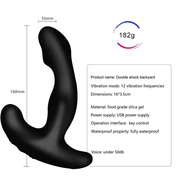 12 Powerful Vibration Anal Vibrator Male Prostate Massager 4 12 Powerful Vibration Anal Vibrator Male Prostate Massager 4