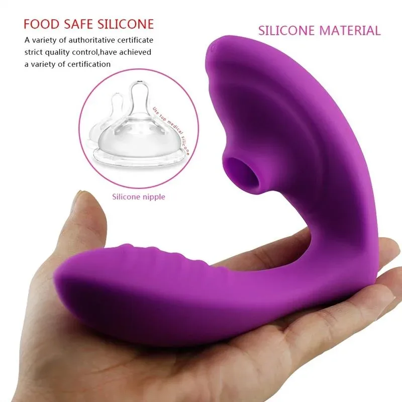 Wearable G-spot Vibrator Clit Suction Toy 2 Wearable G-spot Vibrator Clit Suction Toy 2