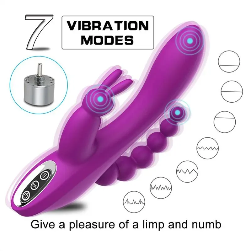 Rechargeable Triple-stimulate Rabbit Personal Massager 1 Rechargeable Triple-stimulate Rabbit Personal Massager 1