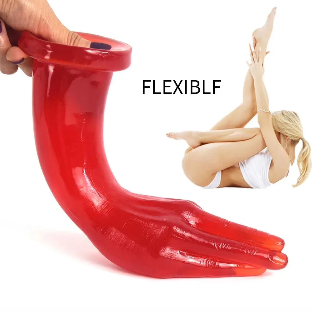 11.5 IN Red PVC Hand Dildo Anal Plug 3 11.5 IN Red PVC Hand Dildo Anal Plug 3