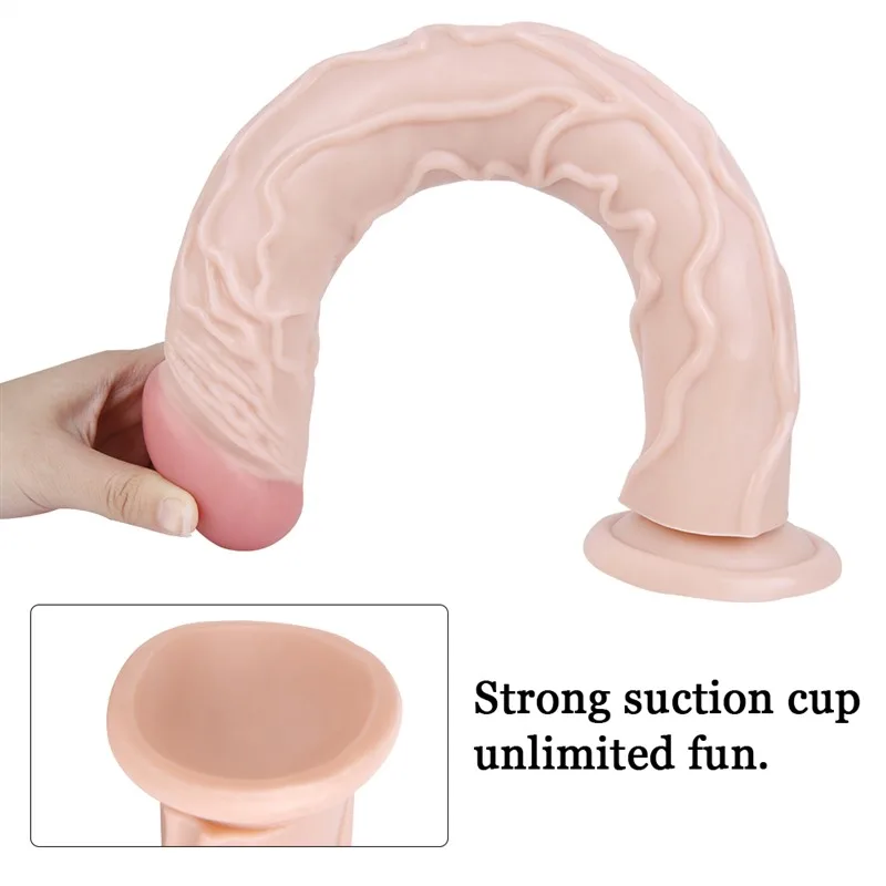 13 IN Long Realistic Textured PVC Dildo 4 13 IN Long Realistic Textured PVC Dildo 4