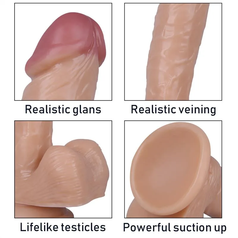 9.5 IN Big Realistic Penis Looking PVC Dildo 3 9.5 IN Big Realistic Penis Looking PVC Dildo 3