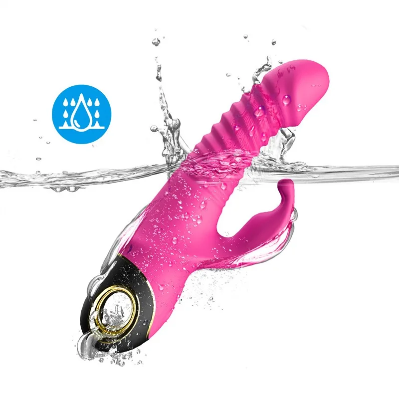 Pink 9 Frequencies Thrusting Rotating Rabbit Vibrator 3 Pink 9 Frequencies Thrusting Rotating Rabbit Vibrator 3