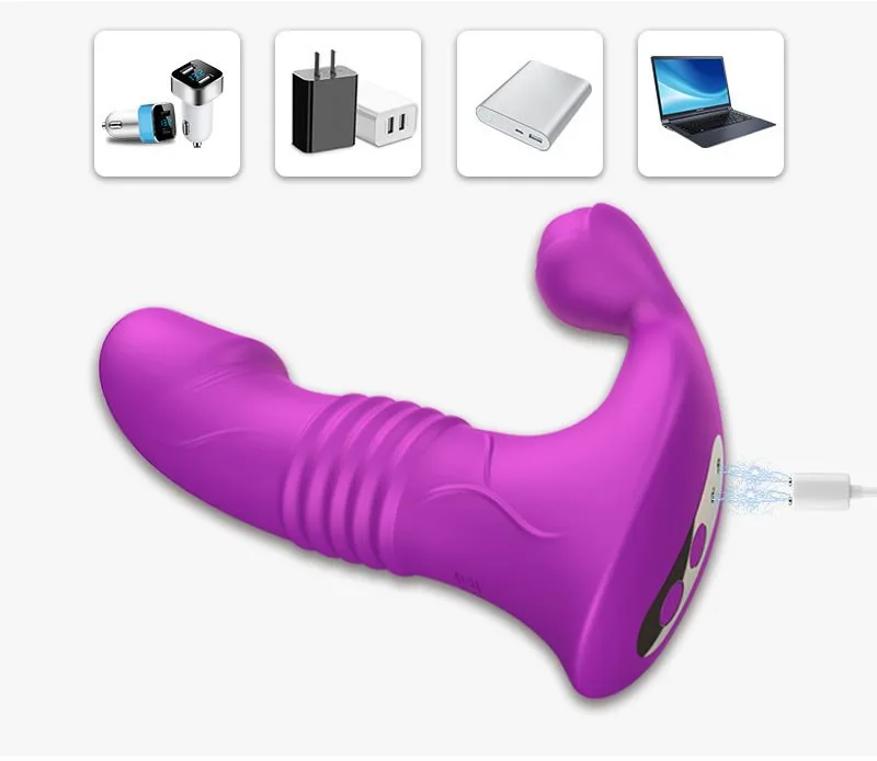 App Control Double Stimulation Thrusting Vibrator 6 App Control Double Stimulation Thrusting Vibrator 6