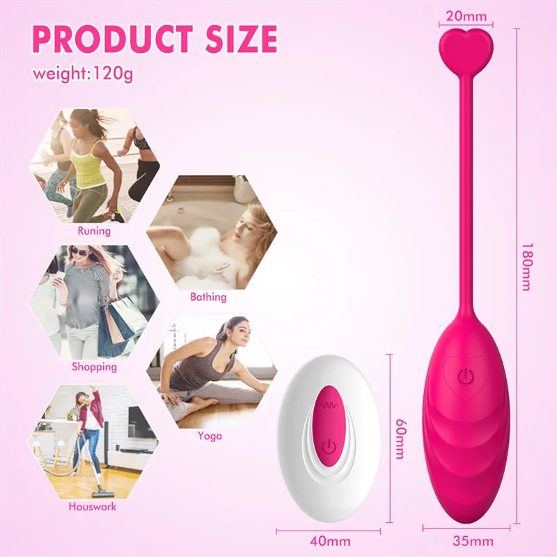 Remote Control 10 Powerful Vibration Vibrating Egg 5 Remote Control 10 Powerful Vibration Vibrating Egg 5