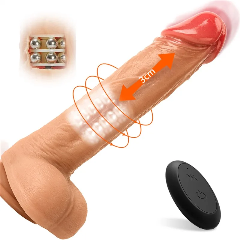 8.5 IN Cordless Realistic Thrusting Vibrating Rotating Dildo 2 8.5 IN Cordless Realistic Thrusting Vibrating Rotating Dildo 2