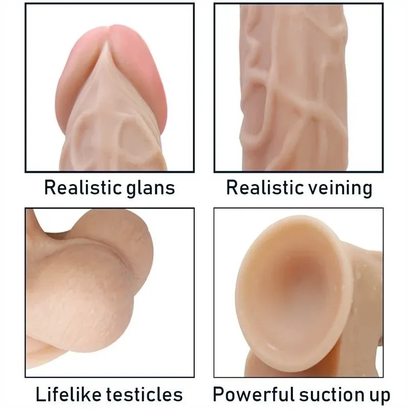 9.5 IN Long Realistic Veining PVC Dildo 3 9.5 IN Long Realistic Veining PVC Dildo 3