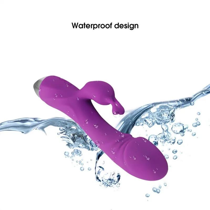 10 Speeds Thrusting G-spot Rabbit Vibrator 4 10 Speeds Thrusting G-spot Rabbit Vibrator 4