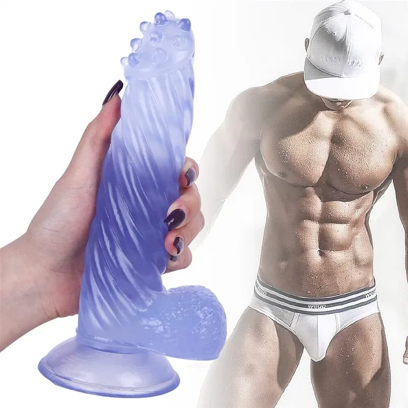 8 IN Blue Spiked Head PVC Dildo Strap On Set 8 8 IN Blue Spiked Head PVC Dildo Strap On Set 8