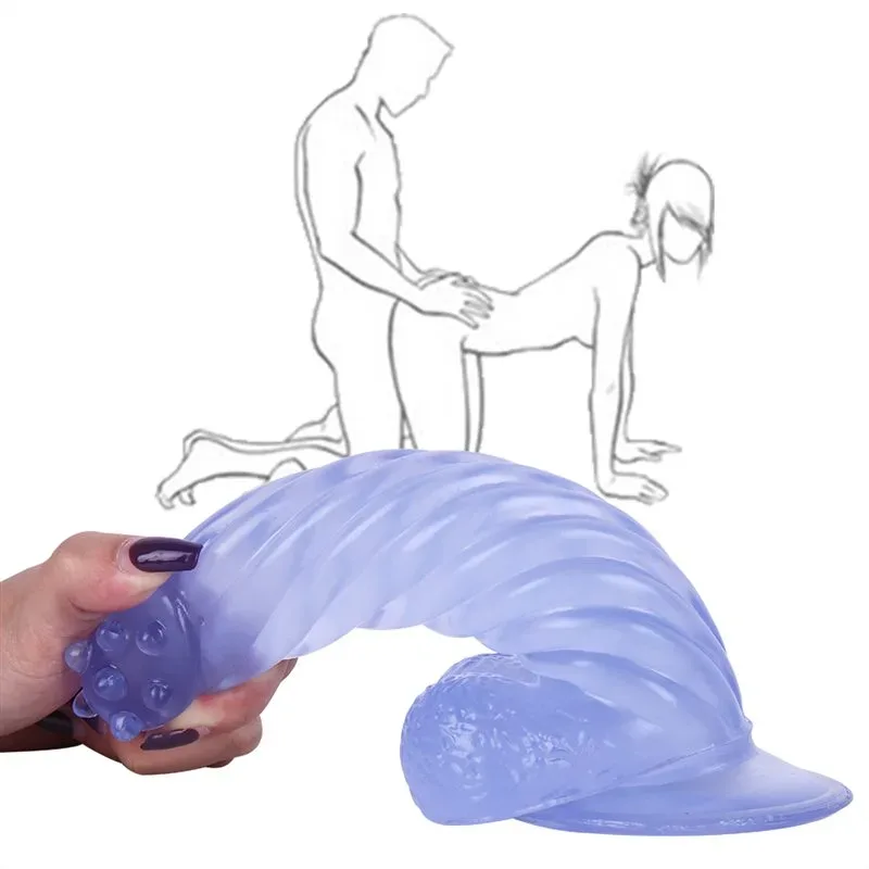 8 IN Blue Spiked Head PVC Dildo Strap On Set 6 8 IN Blue Spiked Head PVC Dildo Strap On Set 6