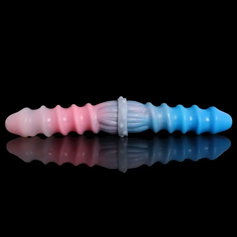 13 IN Silicone Double Sided Spiral Dildo 4 13 IN Silicone Double Sided Spiral Dildo 4