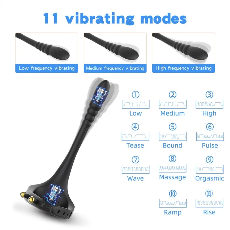 Remote Control Male Prostate Vibrator with Adjustable Delay Lockring 4 Remote Control Male Prostate Vibrator with Adjustable Delay Lockring 4