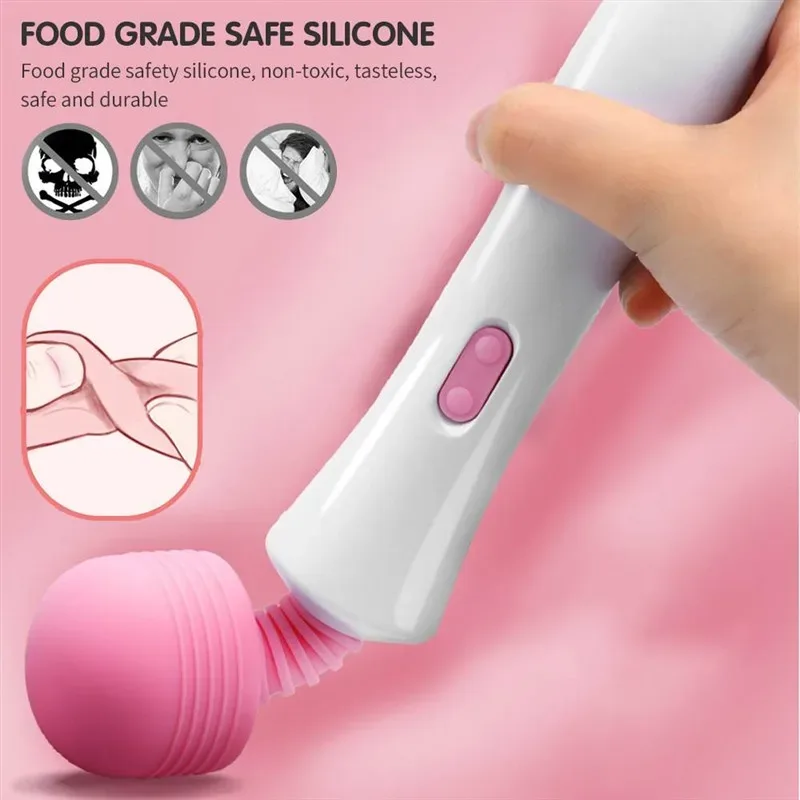 10 Strong Vibration Flexible Magic Wand Massager 2 10 Strong Vibration Flexible Magic Wand Massager 2