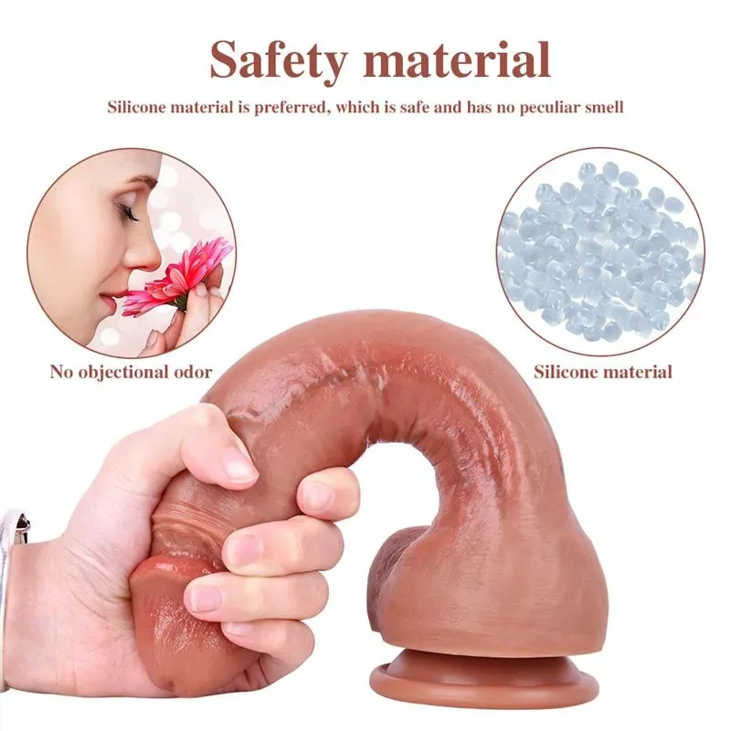 9.5 IN Ultra Soft Silicone Dildo with Blue Veins 3 9.5 IN Ultra Soft Silicone Dildo with Blue Veins 3