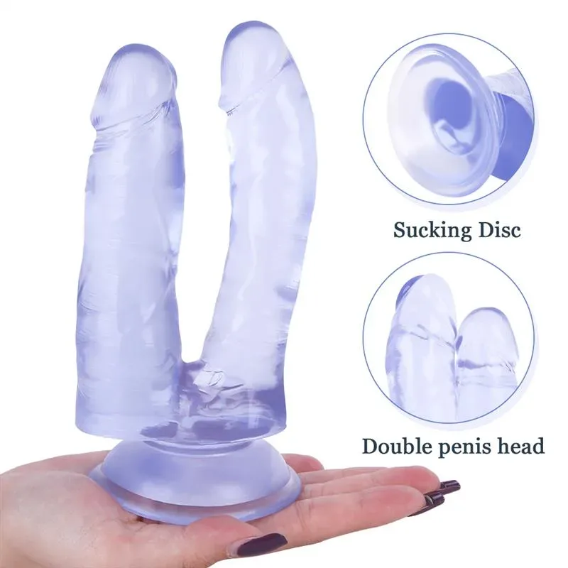 7 IN Blue PVC Double Headed Dildo Strap Ons 4 7 IN Blue PVC Double Headed Dildo Strap Ons 4