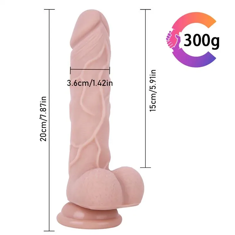 7.5 IN Strap On Silicone Dildo for Lesbian 2 7.5 IN Strap On Silicone Dildo for Lesbian 2