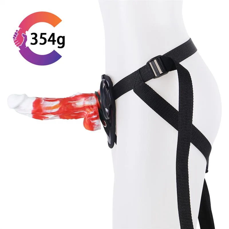 7.5 IN Colors Strap On Silicone Dildo with Harness 1 7.5 IN Colors Strap On Silicone Dildo with Harness 1