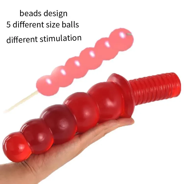 11 IN Red Sword PVC Dildo Anal Beads 2 11 IN Red Sword PVC Dildo Anal Beads 2