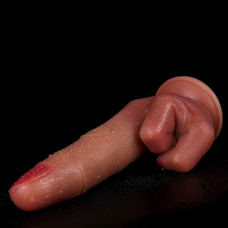 9 IN Realistic Silicone Finger Dildo Anal Plug 5 9 IN Realistic Silicone Finger Dildo Anal Plug 5