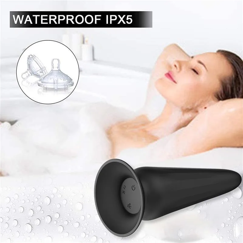 Remote Control Tapered Anal Vibrator Butt Plug 4 Remote Control Tapered Anal Vibrator Butt Plug 4