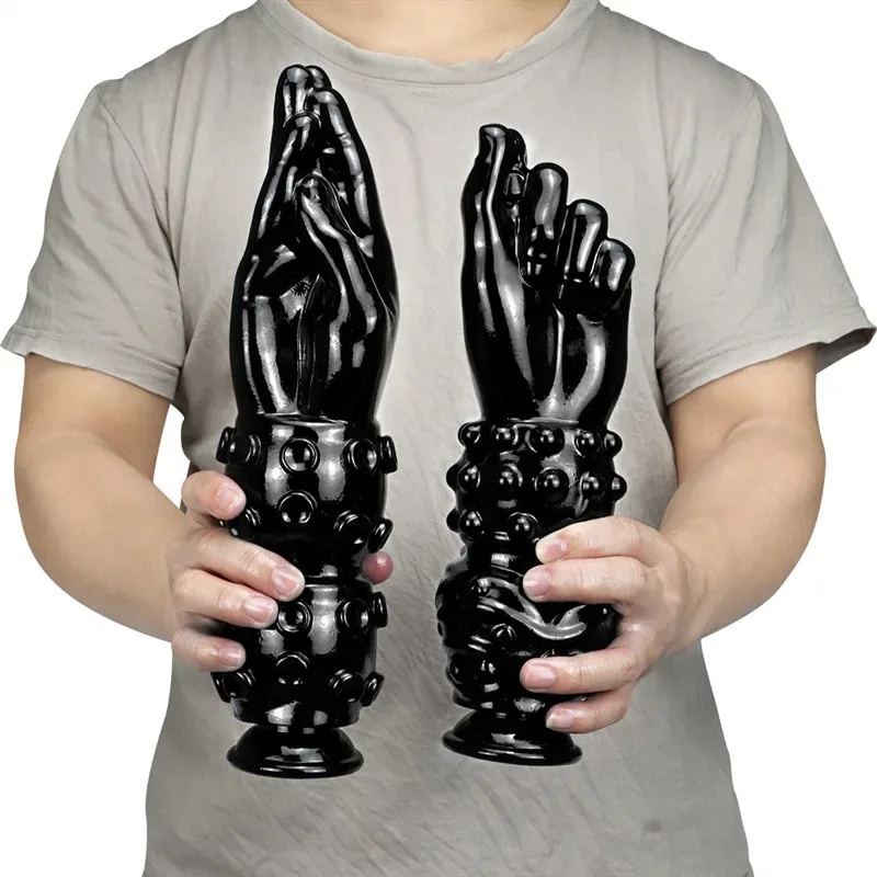 10/12 IN Huge Black PVC Fist Anal Dildo Butt Plug 2 10/12 IN Huge Black PVC Fist Anal Dildo Butt Plug 2