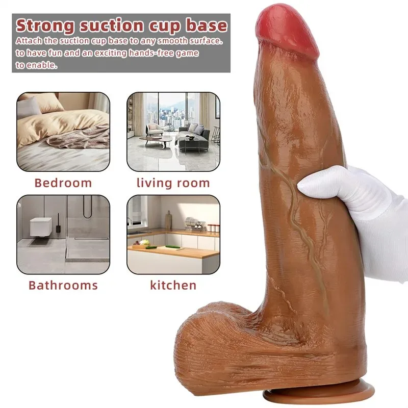 13 IN Huge Girth Silicone Dildo Best Realistic Cock 6 13 IN Huge Girth Silicone Dildo Best Realistic Cock 6