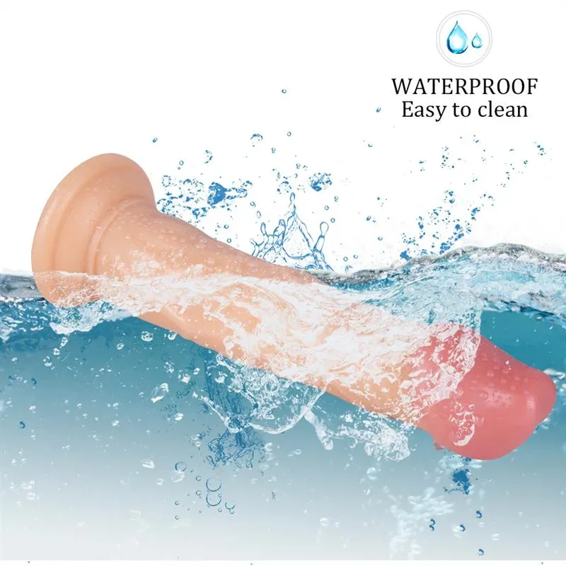 8 IN Pronounced Head PVC Dildo Strap On Harness Set 6 8 IN Pronounced Head PVC Dildo Strap On Harness Set 6