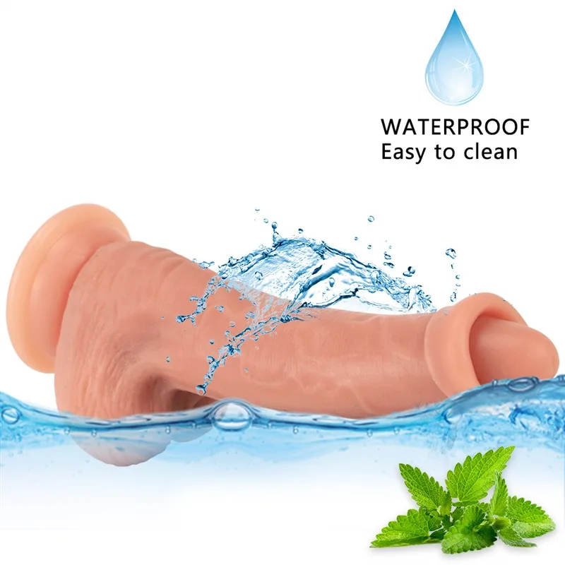 8.5 IN Uncircumcised Penis Dildo with Movable Foreskin 5 8.5 IN Uncircumcised Penis Dildo with Movable Foreskin 5