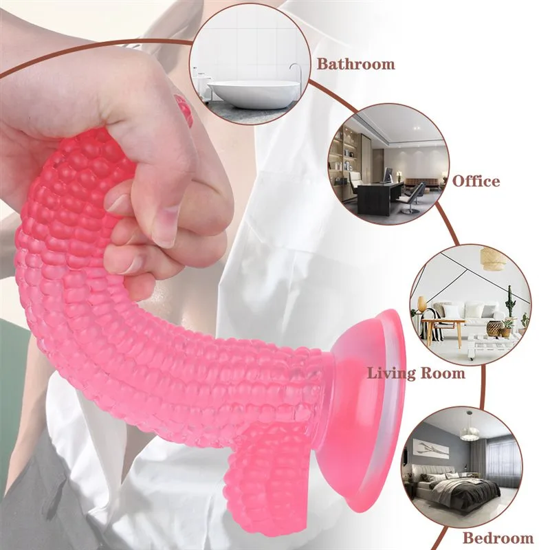 7.5 IN Suction Cup PVC Corn Dildo 6 7.5 IN Suction Cup PVC Corn Dildo 6