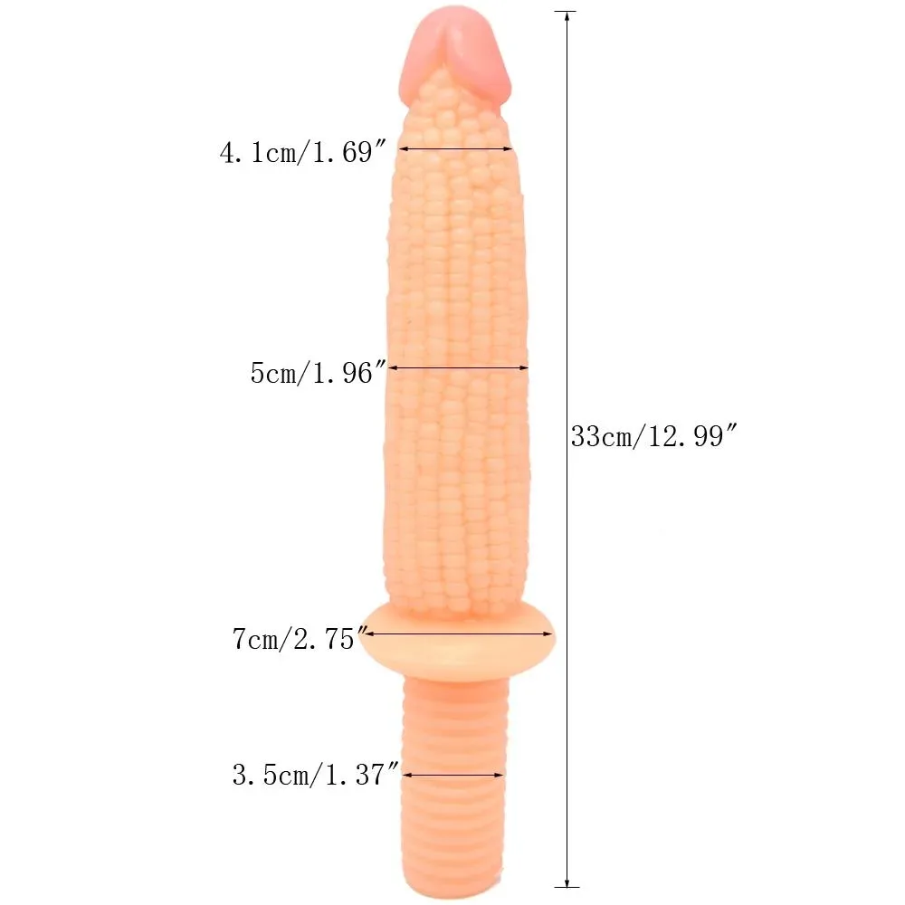 13 IN Realistic PVC Corn Dildo with Handle 1 13 IN Realistic PVC Corn Dildo with Handle 1