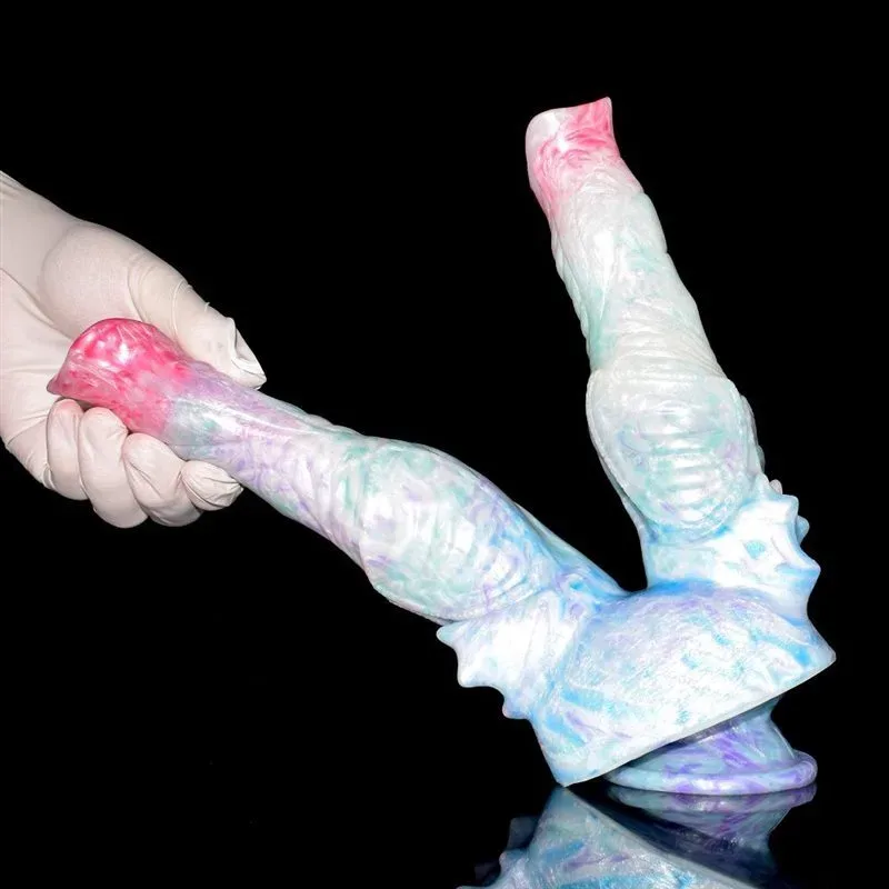 8.5 IN Fantasy Silicone Double Headed Knot Dildo 3 8.5 IN Fantasy Silicone Double Headed Knot Dildo 3